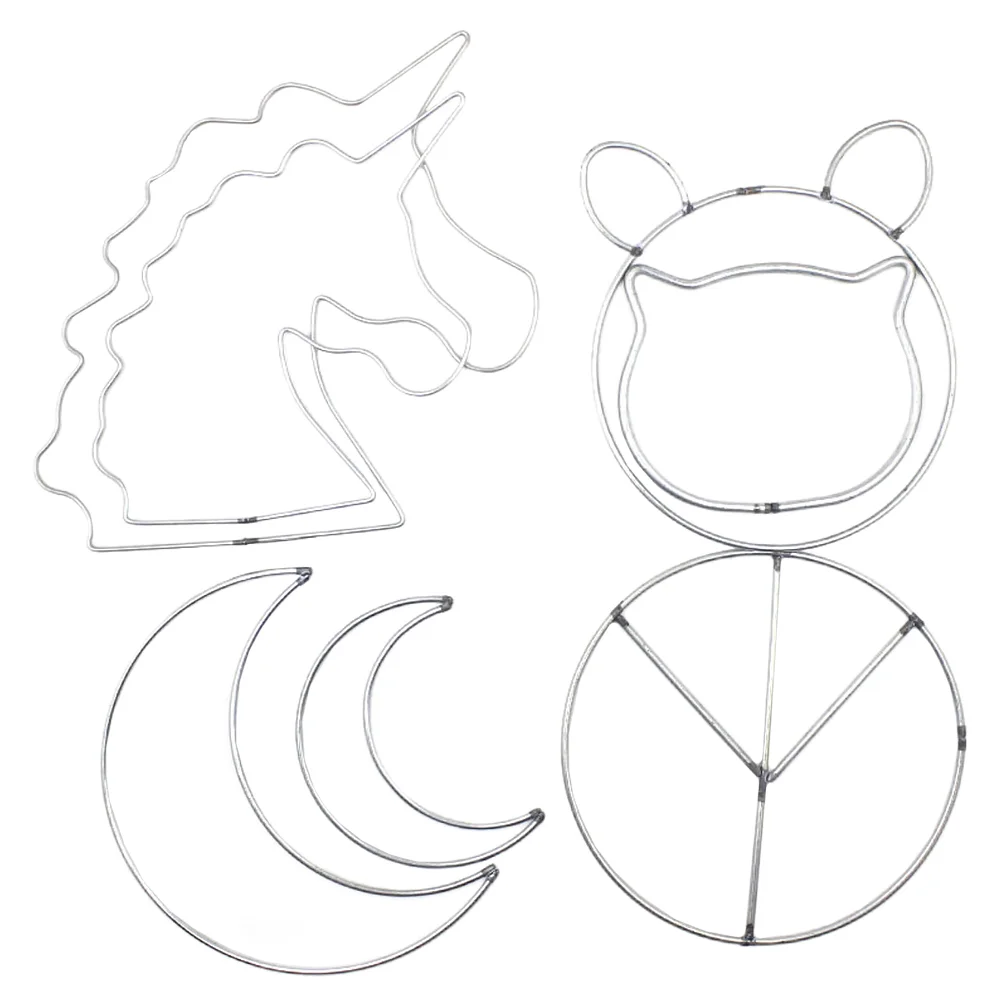 

Dream Catcher Metal Hoops Hoop Wreath Rings Macrame Framering Floral Girls Iron Diy Craft Moon Circle Wire Making