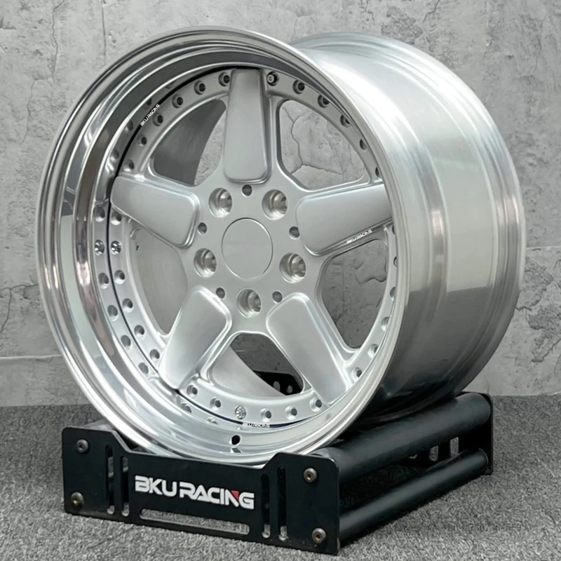 Фото Комплект из 2 кованых дисков 5x120 для BMW E46 E34 E90 E92 E60 E38 E39 E36 E32, 17, 18, 19 дюймов, легкосплавные, с полированным ободом №3