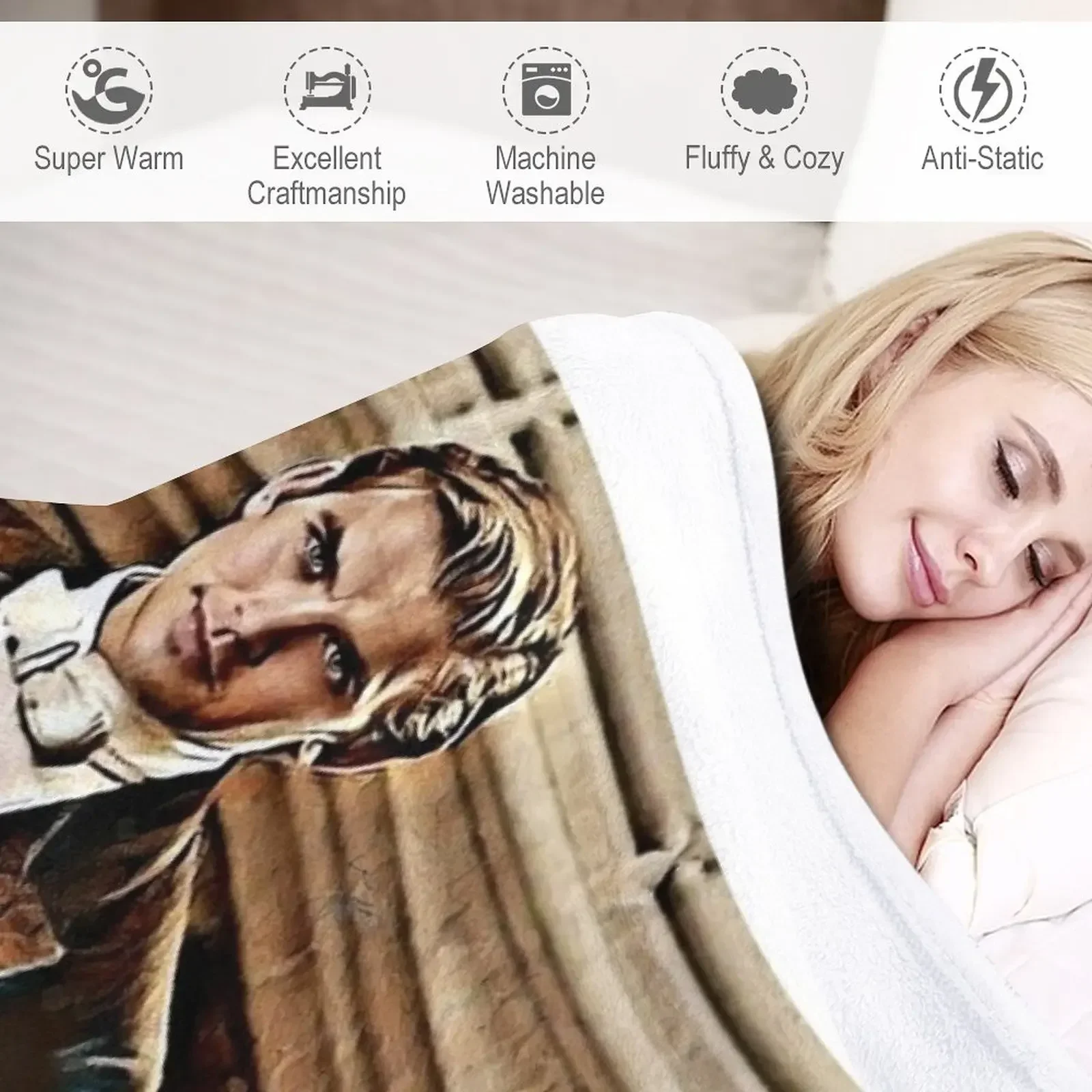 Накидное одеяло Мэтью Кроули персонализированный подарок на заказ для