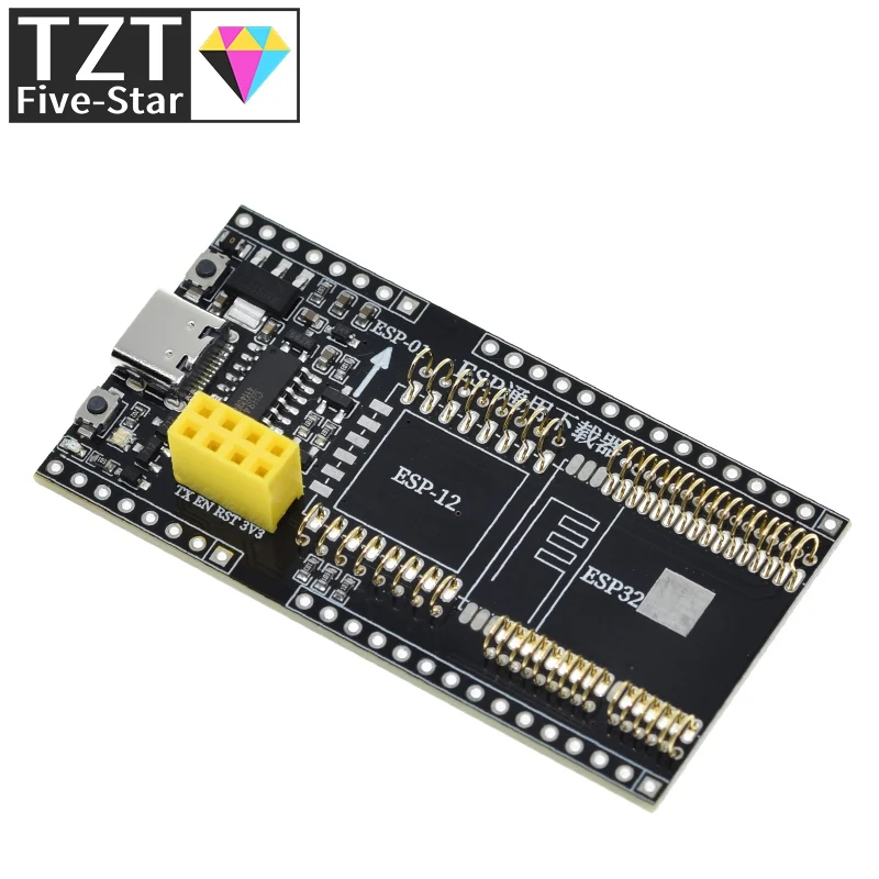 TZT ESP8266 ESP32-WROVER Макетная плата Тестовый программатор Загрузчик розетки для ESP-01 ESP01S