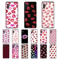fhnblj sexy girl red lips kiss phone case for samsung note 7 8 9 20 note 10 pro lite 20ultra m20 m10 case