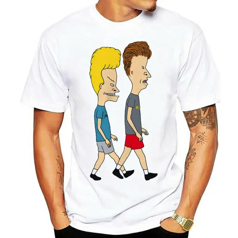 

Мужская футболка Beavis и ButtHead Hard Rock вечерние TV Show, Мужская черная футболка размера от S до 3XL, мужские футболки, футболки с рукавами из полиэстера