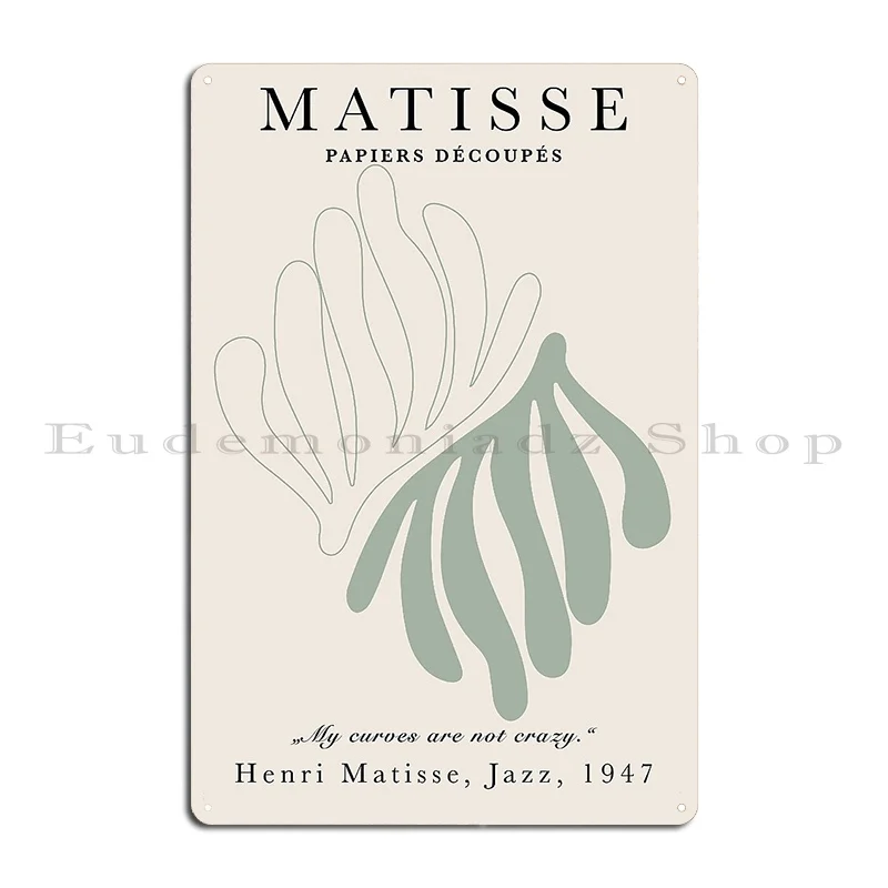 Металлическая вывеска Henri Matisse