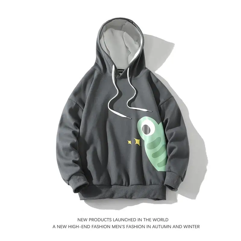 

2022 Hoodie Boys Sweatshirt New Thick Fleece Hip Hop High Street Wear