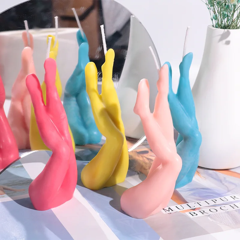 Форма для свечей ручной работы ароматерапии необычная форма ног