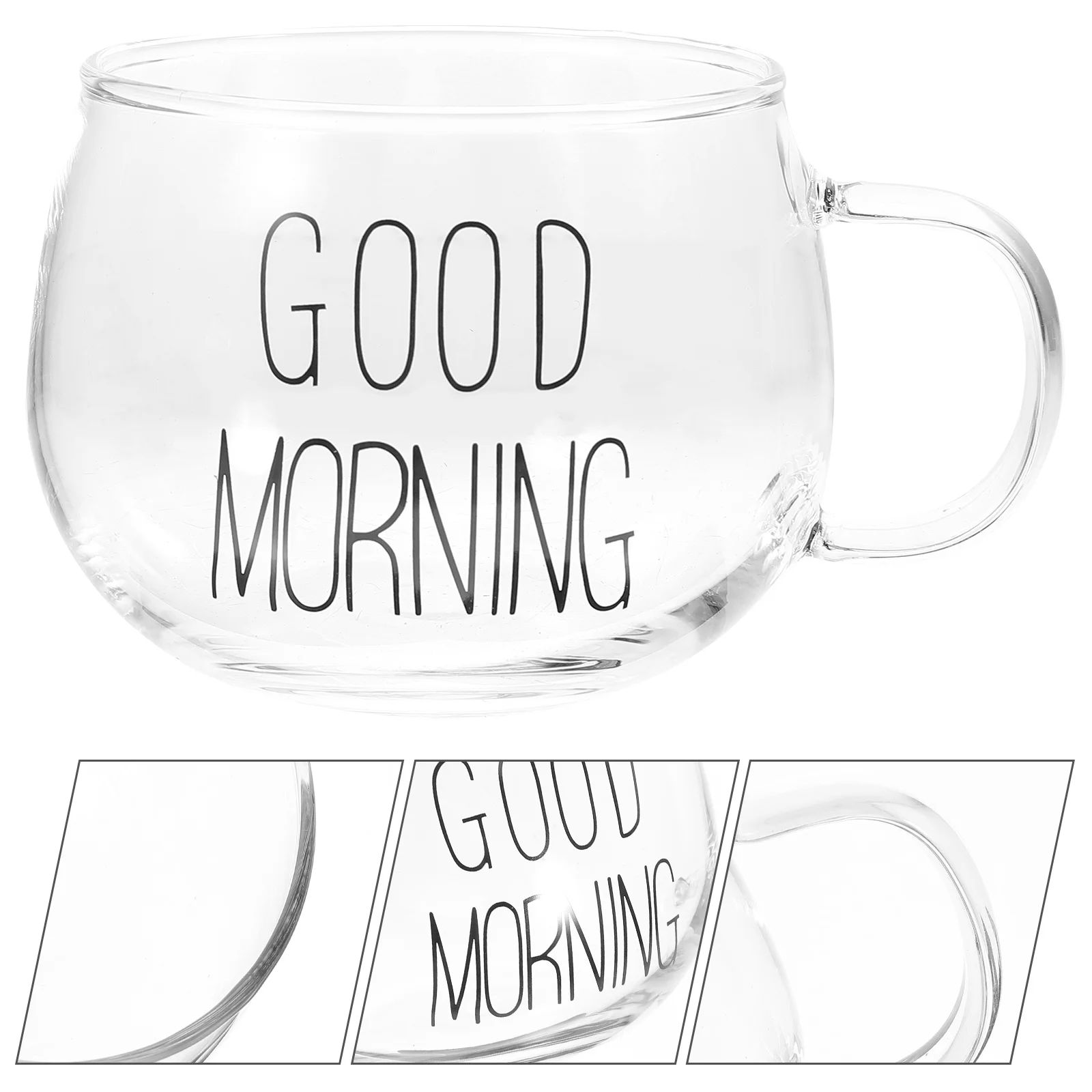 

Glass Water Cup Coffe Mug Clear Espresso Cups Single Transparent Coffee Drinking