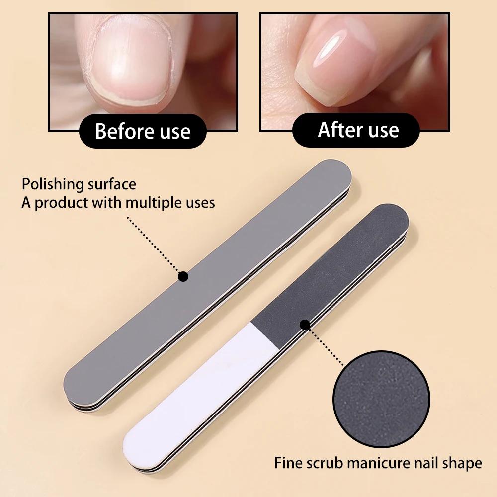Пилки для ногтей 6 шт./комплект кисточки порошков губчатые бруски прочная