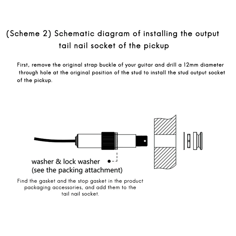 Двойной звукосниматель для гитары X0 звукового отверстия с регулировкой