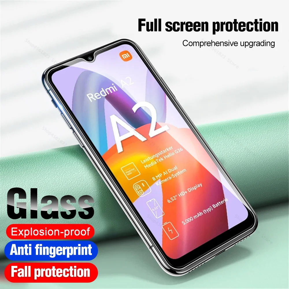 Защитное стекло для Xiaomi Redmi A2 Plus A2 + 4G 2023, защита экрана Redmy A2Plus RedmiA2 A 2 2A 6,52 ', полное покрытие, защитная пленка