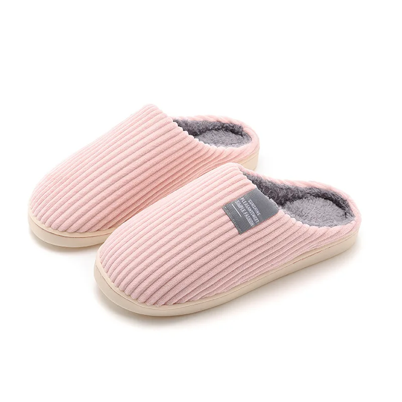 

Новинка 2022, мягкая подошва, тапочки для мужчин и женщин, домашняя обувь на плоской подошве, Осень-зима, теплые домашние хлопковые теплые плюшевые слайды для спальни