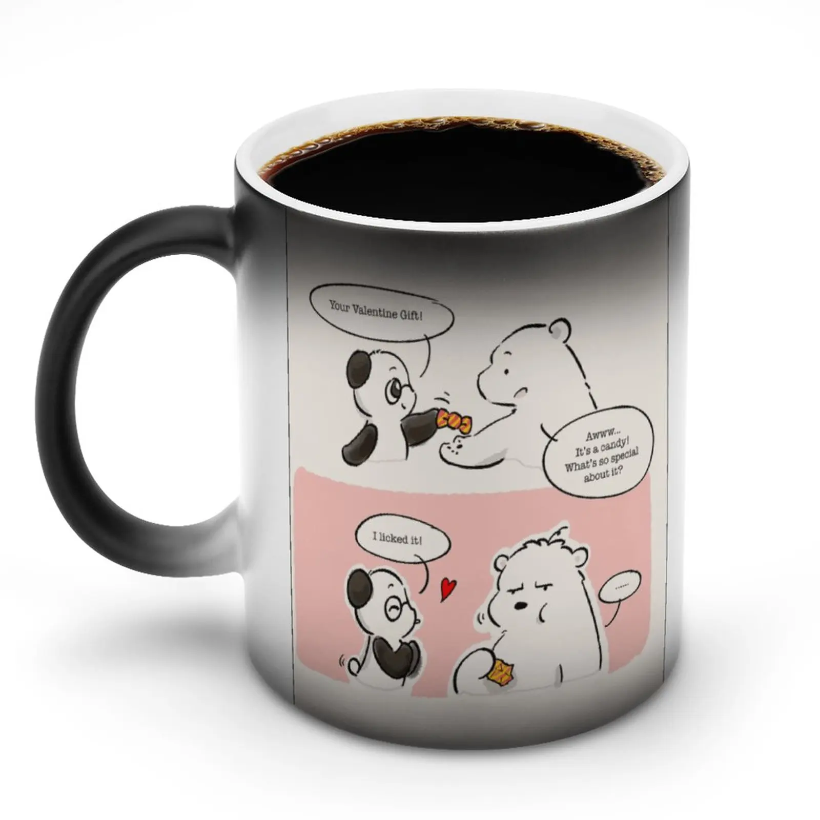 

Забавная кружка для разговора Kawaii милый манга Эстетическая дешевая кружка фарфоровый подарок Меняющие цвет чашки