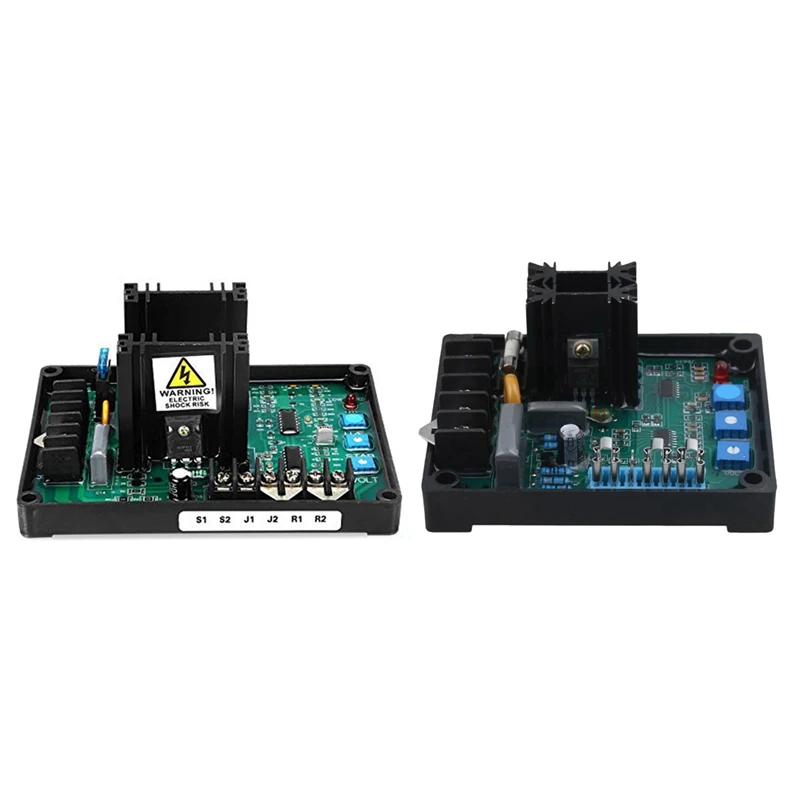 

2Pcs Gavr-20A/Gavr-8A Av Universal Brushless Automatic Voltage Regulator Module Avr Generator 220/400Vac Frequency Protection Em