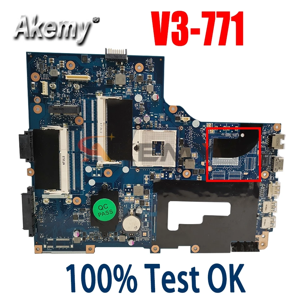 

Материнская плата для ноутбука Akemy для Acer Aspire V3-771 E1-771, материнская плата VA70/VG70 REV.2.1 SLJ8C PGA 989
