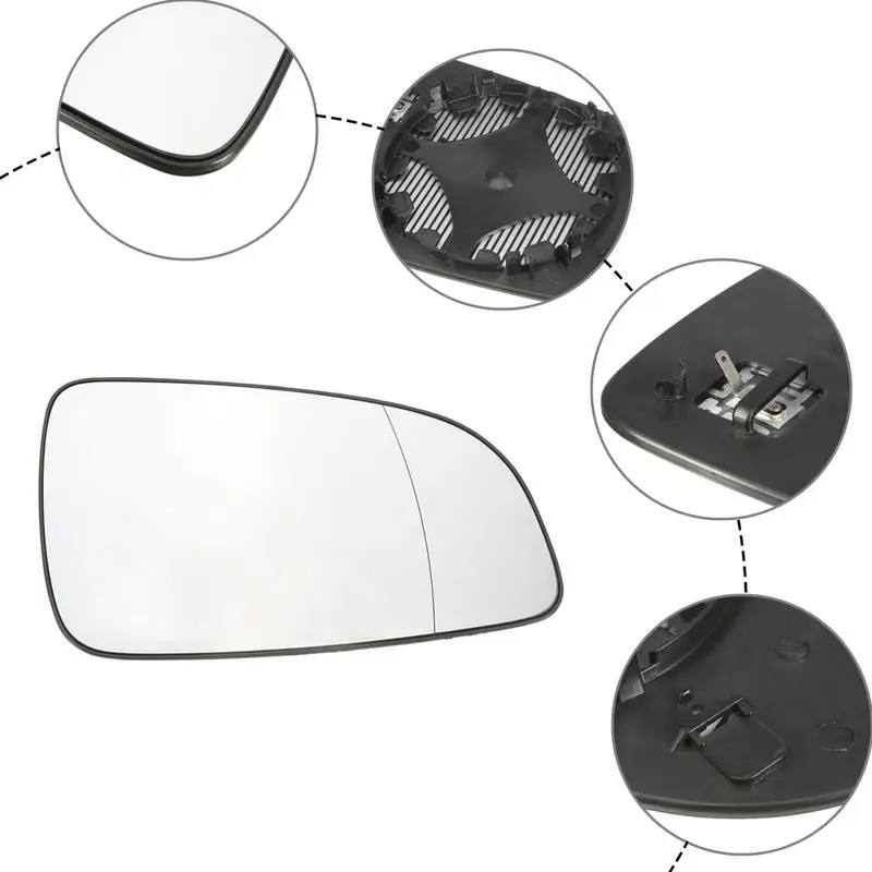 

Car Heated Rear Mirror Glass Car Side Mirror Glass Lens Wide Angle Lens For Vauxhall ASTRA H Mk5 Rearview Mirror Heated Glass