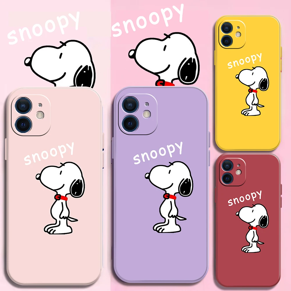 

Snoopy Cartoon Funda For IPhone 11 13 12 Pro Max 7 8 P X XR XS XS MAX 11 12 13 Pro Max 13 Pro Max 2022 Cartoon Cute Soft Shell