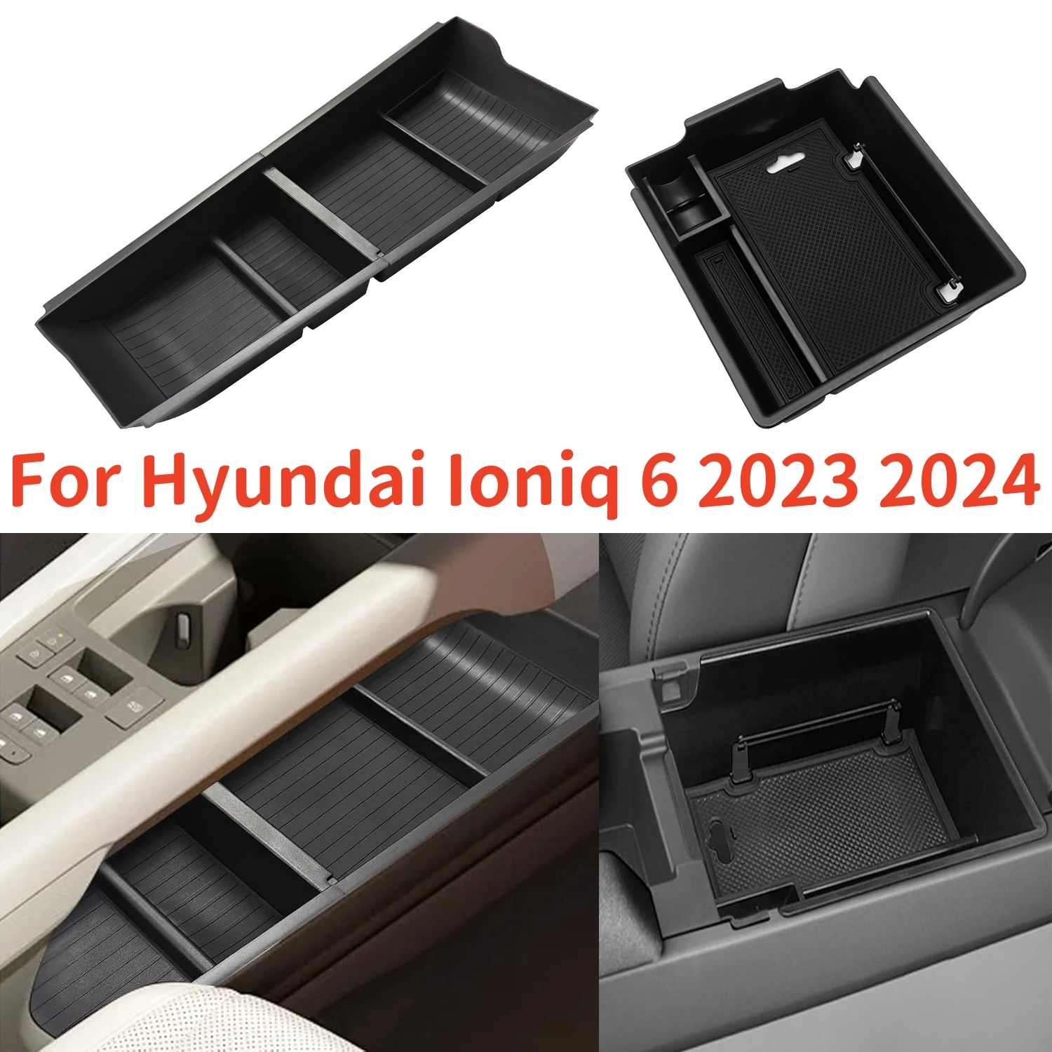 Для Hyundai Ioniq 6 2023 2024 органайзер для нижней центральной консоли лоток хранения