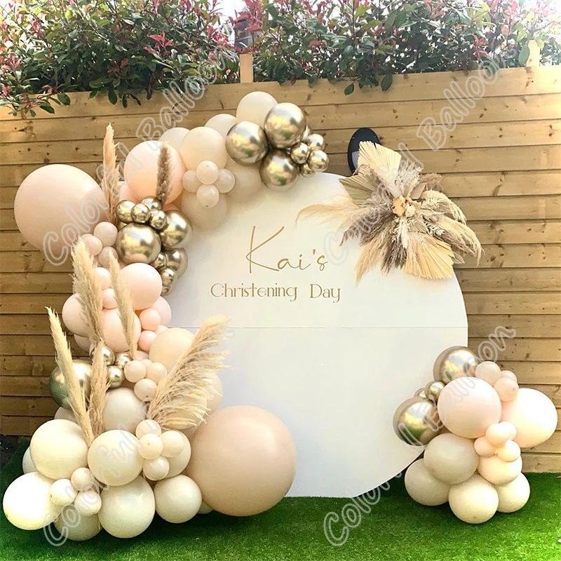 

Гирлянда с белыми латексными шарами, 120 шт.