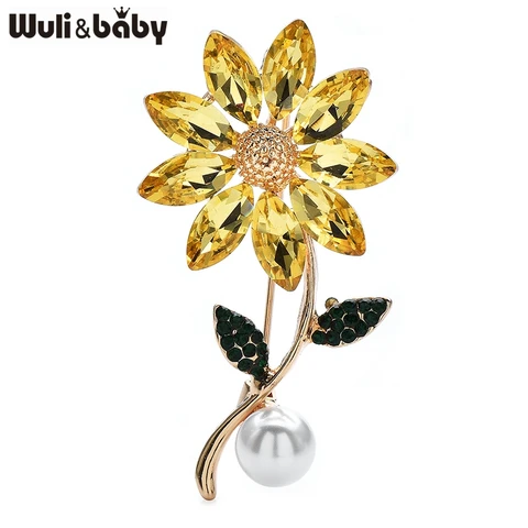 Wuli&baby броши с цветком ромашки