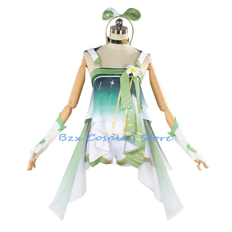 Verina Косплей Игра Wuthering Waves Костюм Парик Длинное Платье Опора Хвост Набор Аниме