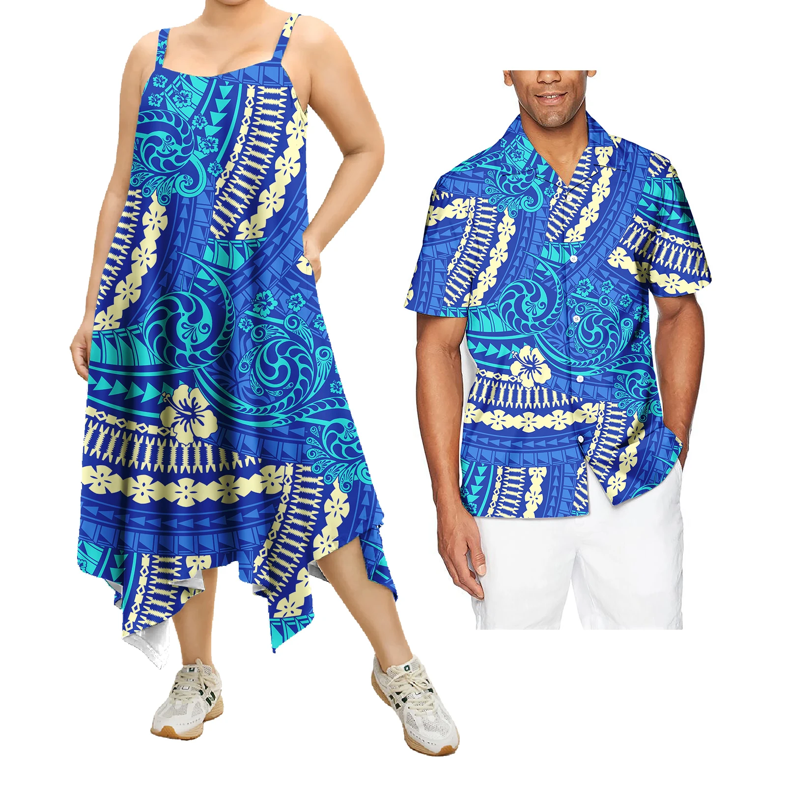 Одежда для пар наборы полинезийской этнической одежды самоанские фицзянские