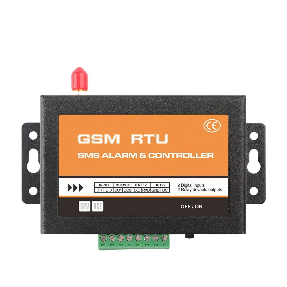 

CWT5005 4G version 2DI 2DO Wireless Sms Gsm 3G Sim Card Remote Control 12V 24V Dc Power Switch Relay