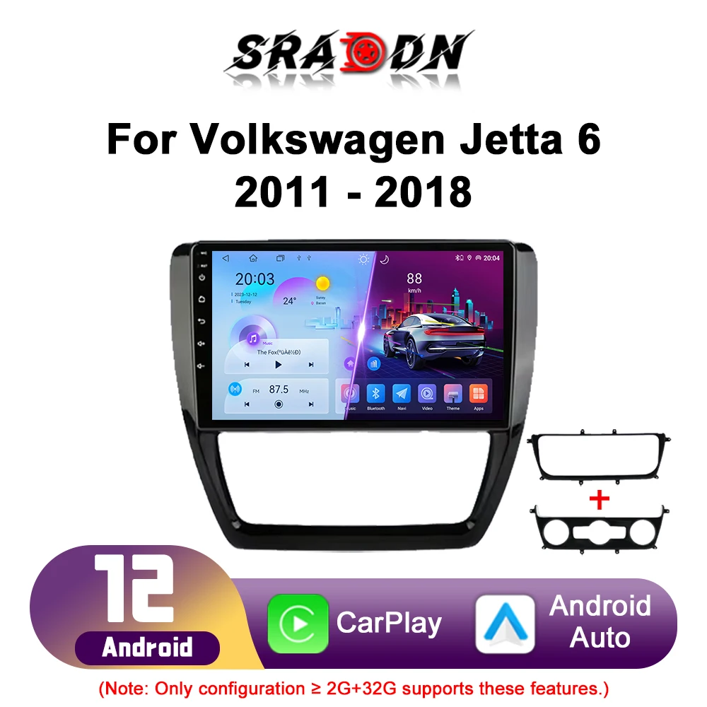 Для Volkswagen VW Jetta 6 20112012 2013 2014 2015 2016 2017 2018 Android Автомобильный радиоприемник