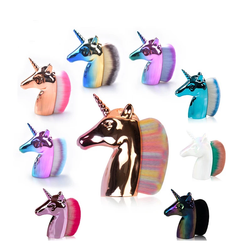

Unicorn Dust Cleaning Brushes Brushes Electroplated Rods Nail Paint Gel Make Up Brush Manicure Accessories Nails Art Accessories