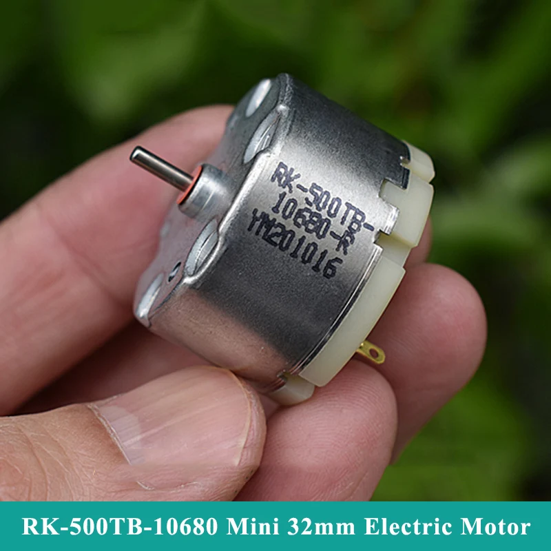 

RK-500TB-10680 Micro 500 Motor DC 6V-12V 4000RPM Mini 32mm Diameter Round Motor DIY Home Sweeper Robot Cleaner Fragrance Machine
