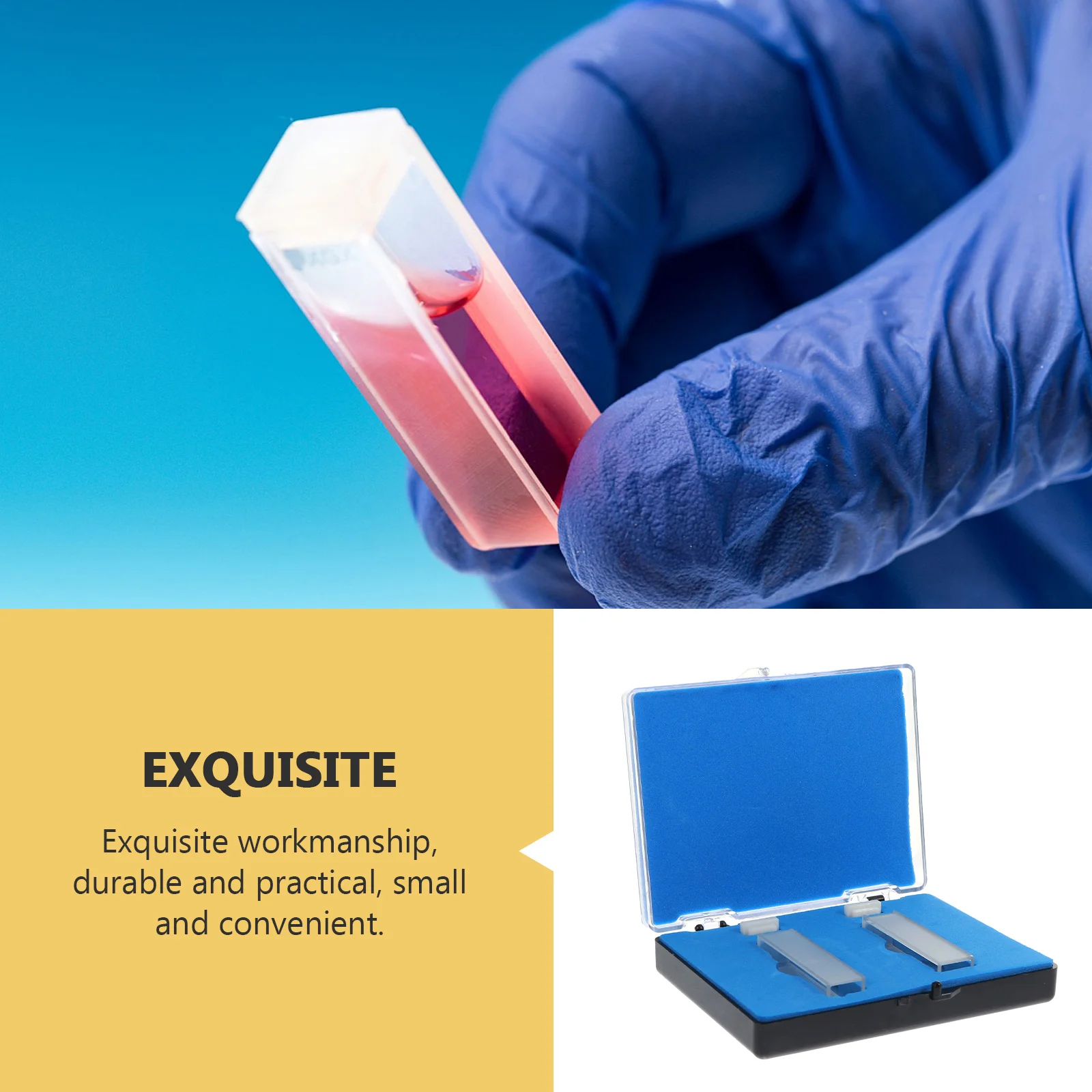 2 шт. кварцевый кюветный фотометр спектрофотометр лабораторный миниатюрный