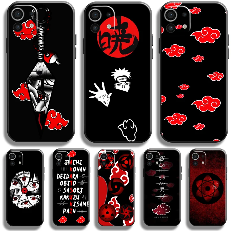 

Akatsuki Uchiha Itachi Sharingan For Xiaomi Mi 11 Mi 11 Lite 5G Phone Case For Xiaomi 11 Lite 5G Black TPU Back Funda