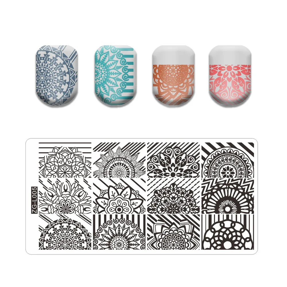 1 шт. трафарет с изображением ангела пальца букв кружева шаблоны штампов для ногтей с бабочкой листья цветок полоса дизайнерские штамповочные пластины