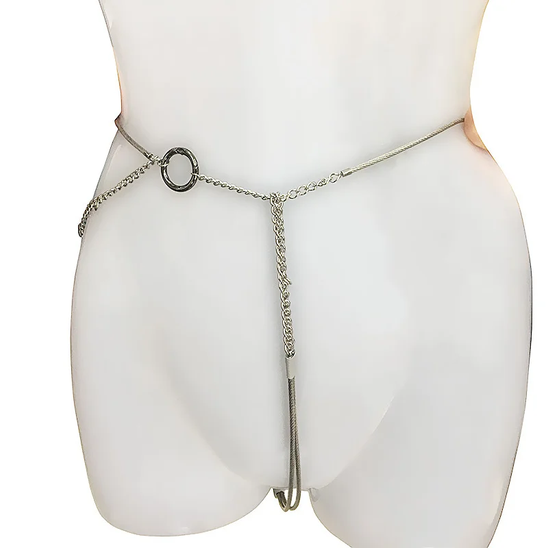 Женская клетка верности массажер с зажимом для губ женский ремень из нержавеющей