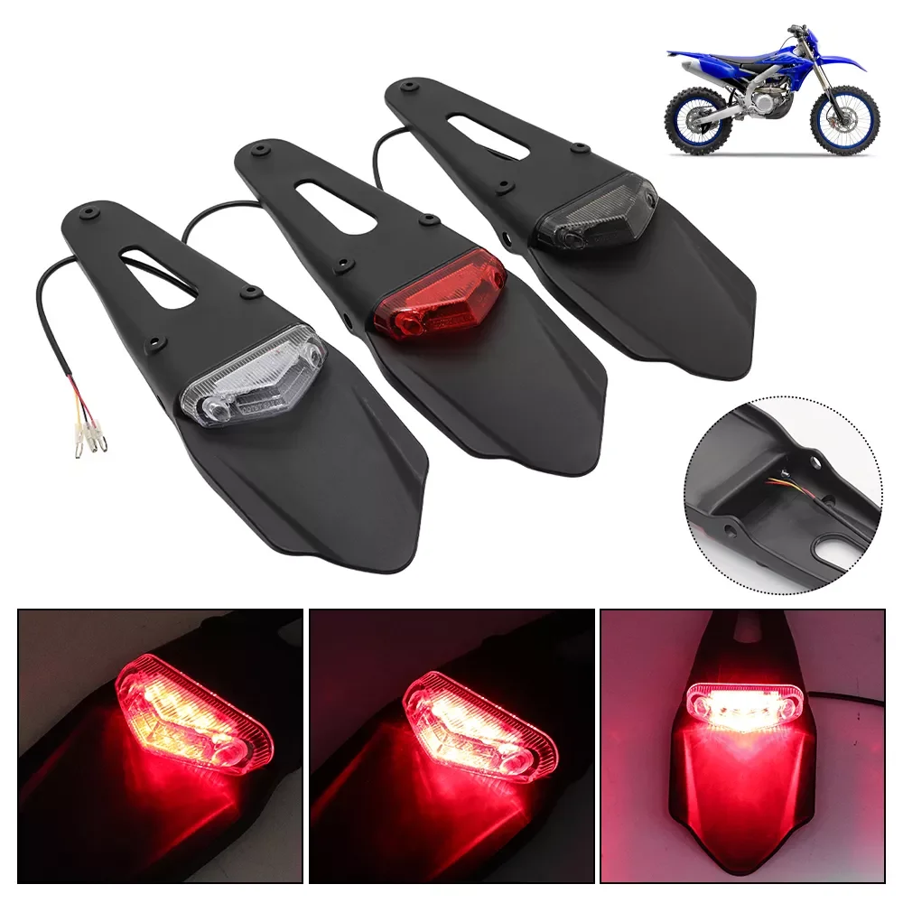 

For CRF YZ CR EXC WRF 250 400 426 450 Motorcycle Light Enduro Tial Bike 12 LED Motorbike Brake Stop Rear rear fender Tail Light