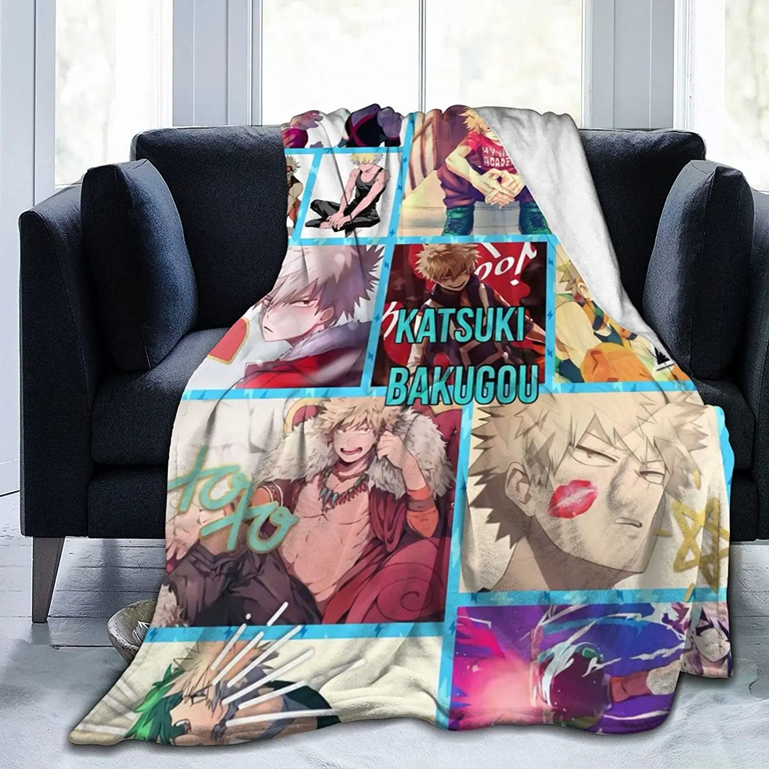 

Katuski Bakugo Fluffy Soft and Comfortable Blanket, Anime Warm Embrace of Sympathy