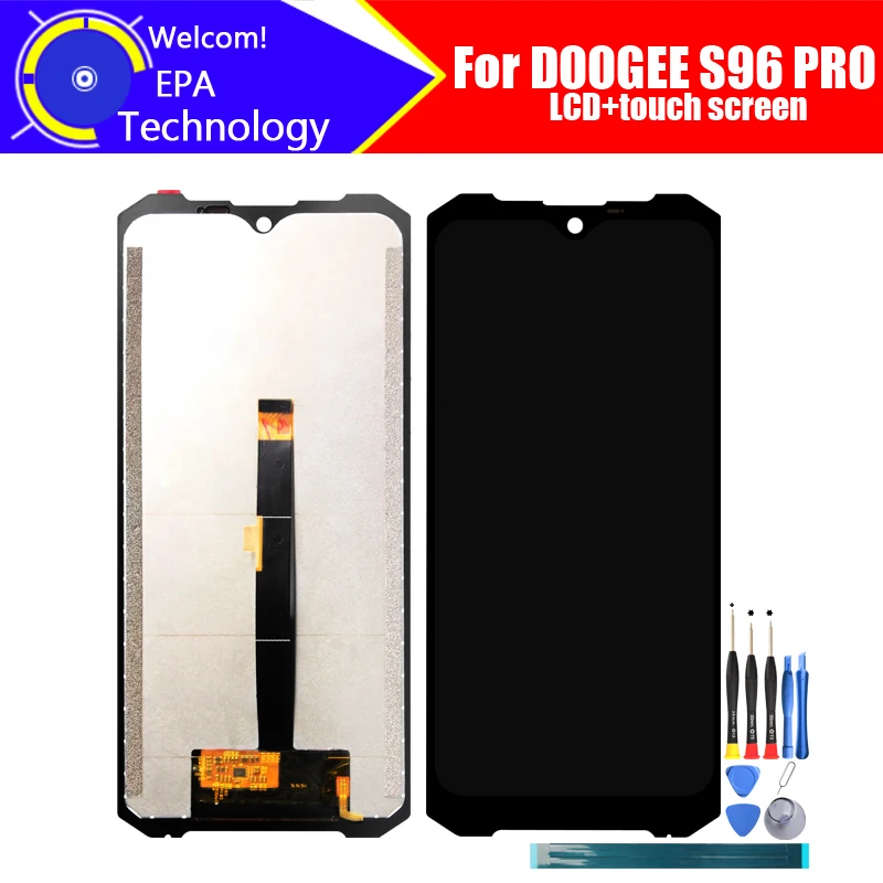6 22 дюймовый ЖК-дисплей Doogee S96 PRO + кодирующий преобразователь сенсорного экрана в