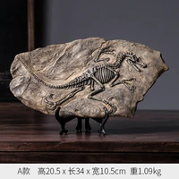 3d dinosaur fossil animal retro statue decoration modern home desktop decor sculpture dinosaur fossil resin figurine