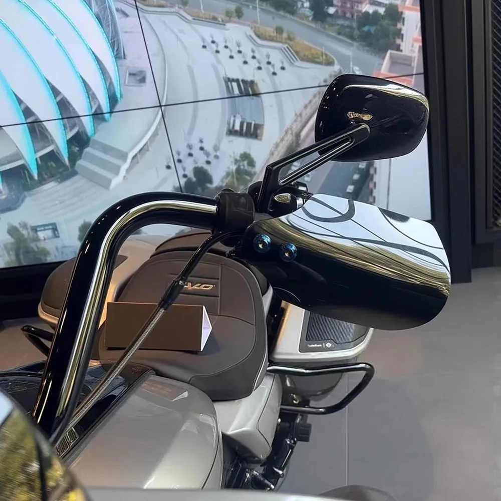 Фото Защита для рук на руль мотоцикла Harley Road Glide CVO SE FLTRXSE 2018-2020, ветровой дефлектор, спойлер, защитный экран №4