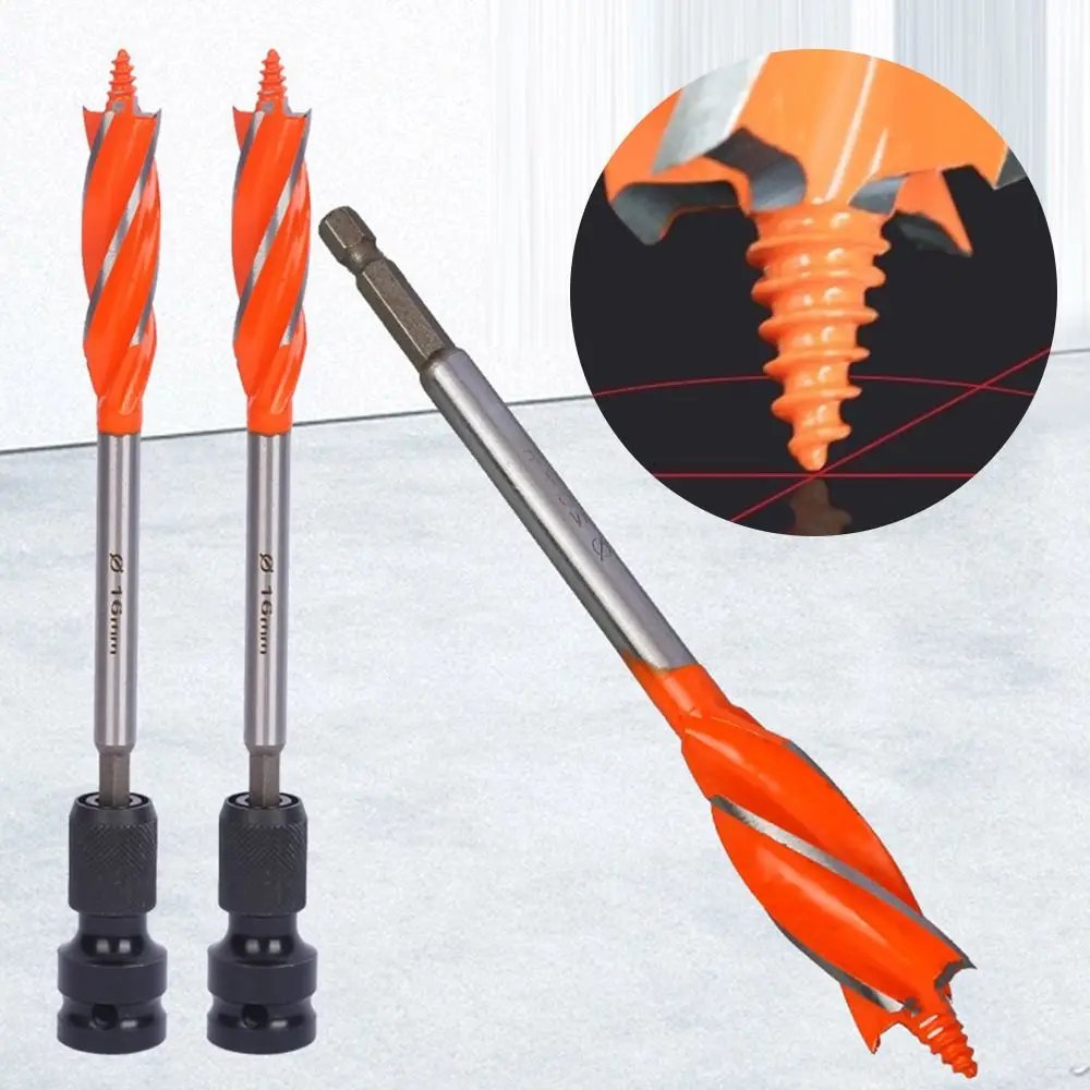 

16-25MM High Speed Steel Twist Drill Bits Four-slot Four-blade Drill Woodworking Tools Drill Bit Door Lock Hole Opener Saw