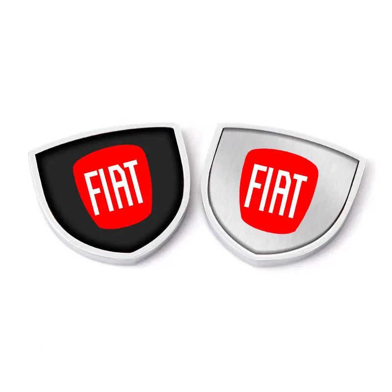 1/2pcs Car 3D Metal Zinc Alloy Emblem Badge Stickers Decal for Fiat Panda Punto Evo Stilo Qubo Lancia Musa(350) Auto Accessories - купить по