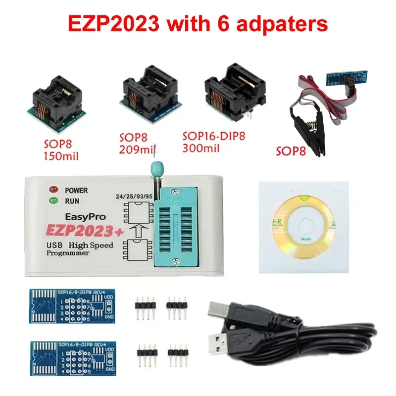 Высокоскоростной USB-программатор EZP2023 EZP 100% поддержка 24 25 93 95 EEPROM флеш-BIOS лучше чем