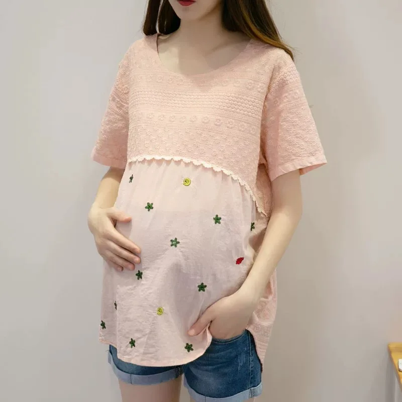 

Материнство серый беременный ребенок 2022 смешная Женская футболка рубашка для девочек новая мама одежда большого размера