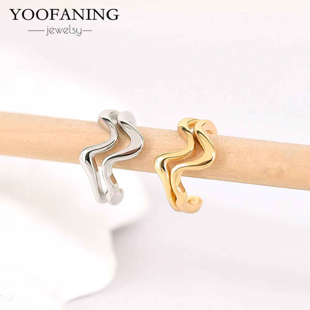 Фото YOOFANING 1 шт. 2026 Горячая новинка: Женские серьги-клипсы из плетеного металла, ретро, 24-каратное золото, необычные, элегантные, изысканные украшения, подарок для вечеринки №1