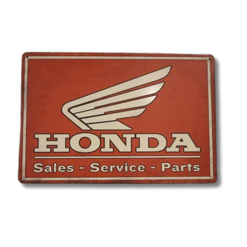 

Винтажная алюминиевая табличка Honda
