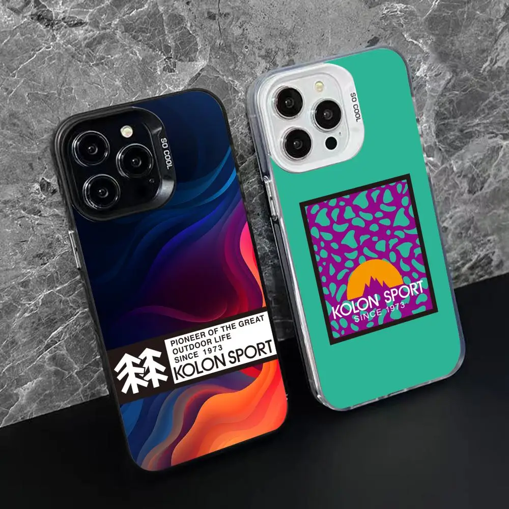 Чехол для мобильного телефона K-Kolon Sport iPhone 16 15 14 13 12 11 X XR XS 8 7 Pro Max Plus цветной