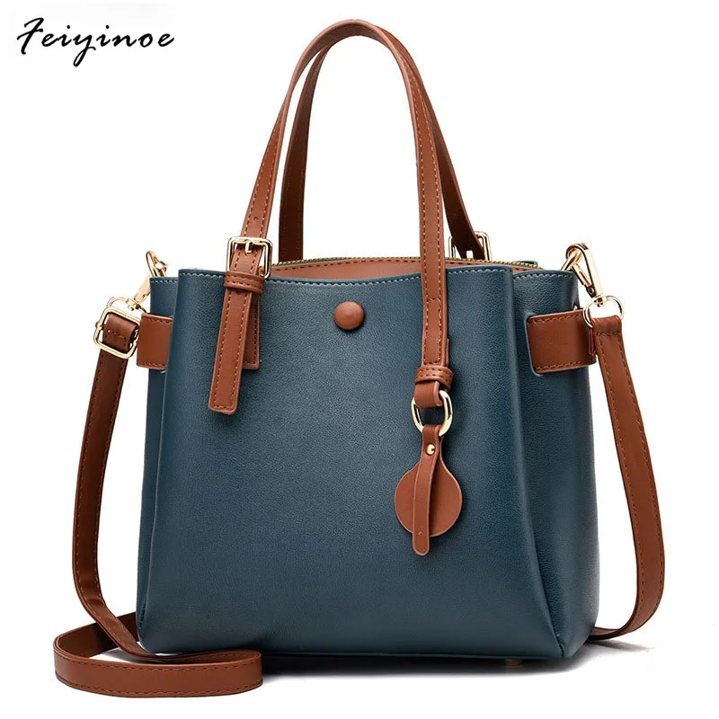 

Fashion Women's Handbag Shoulder Bag Large Capacity Bucket Bags 2022 New PU Leather Brand Design Women Messenger Bags 2022 New