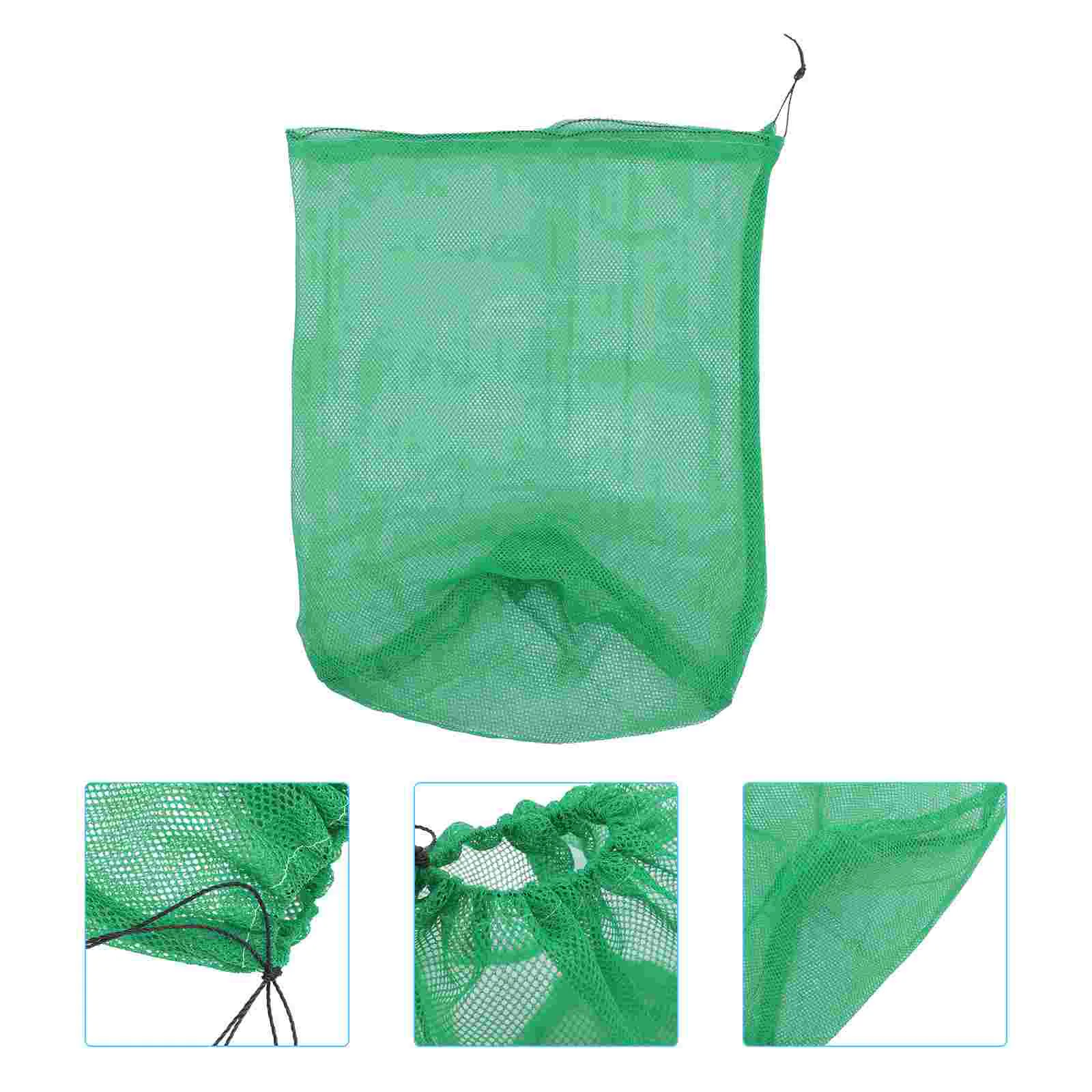 

5pcs Mesh Drawstring Bag Fish Storage Bag Fishing Supplies Fishing Mesh Bag