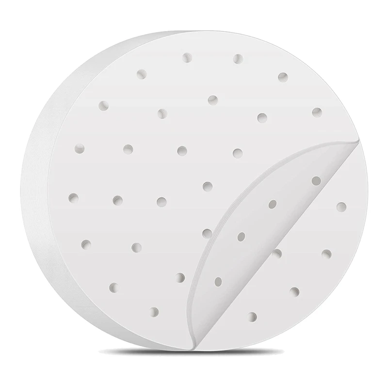 

200PCS Air Fryer Liners,9 Inch Perforated Parchment Paper Sheets,Non-Stick Steaming Mat For Air Fryer,,Baking,Cooking