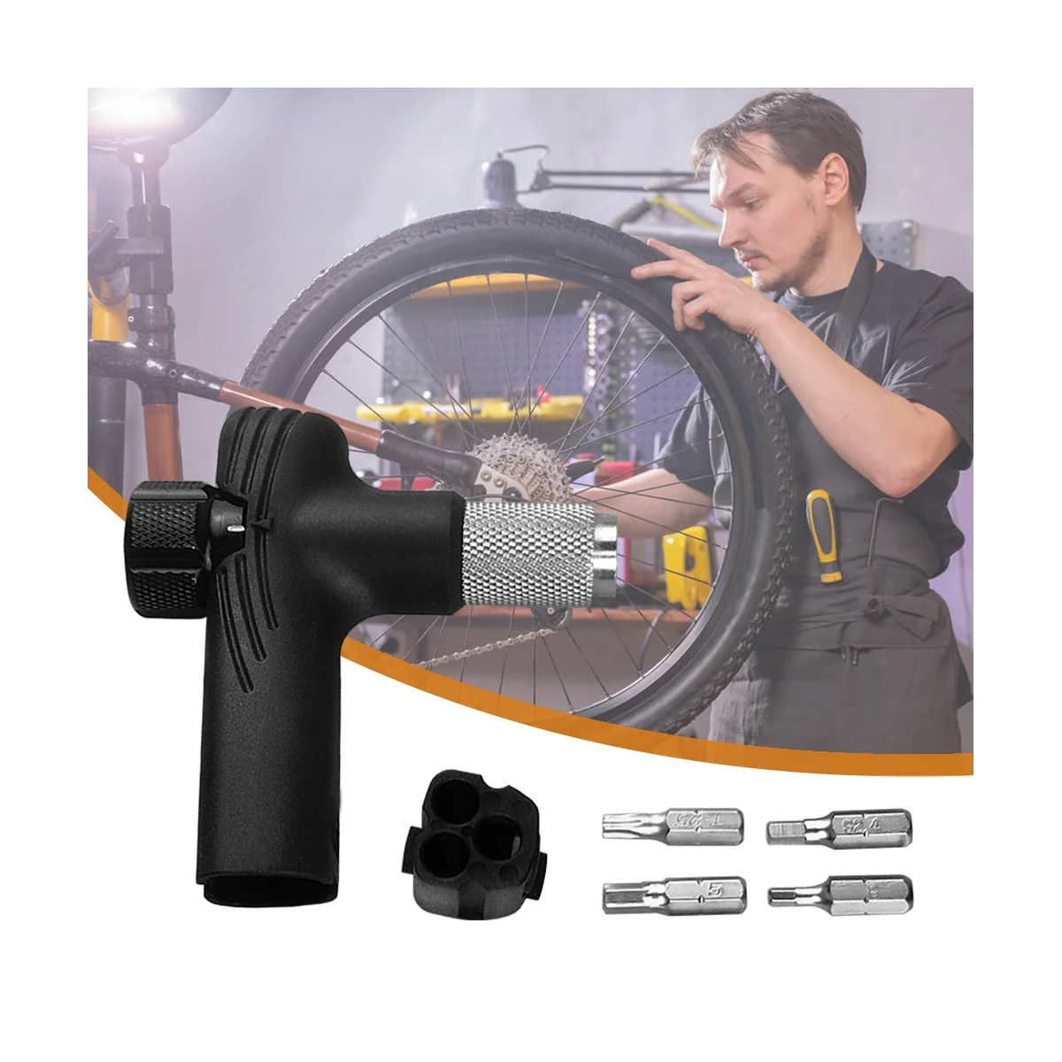 Набор регулируемых велосипедных трещоточных ключей 4/5/6 нм многофункциональные