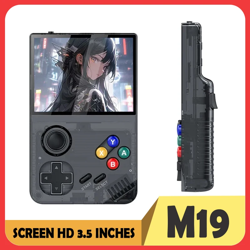 Игровая консоль M19 3 5-дюймовый 4k Hd Ips-экран система Linux/emuelec 3d Ретро-видеоплеер
