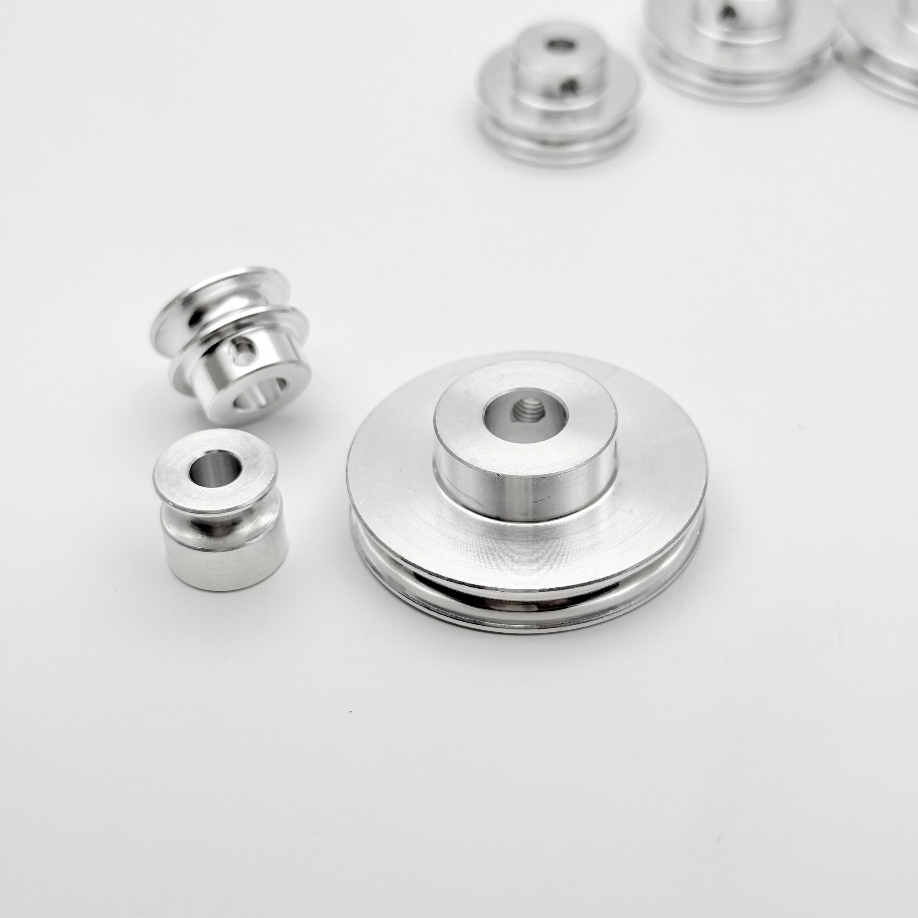 

Высокоточный 4 мм шкив из алюминиевого сплава с U-образной канавкой, металлический ременный шкив, система передачи «сделай сам», 12/16/21/26/31/36/41/46/51 мм